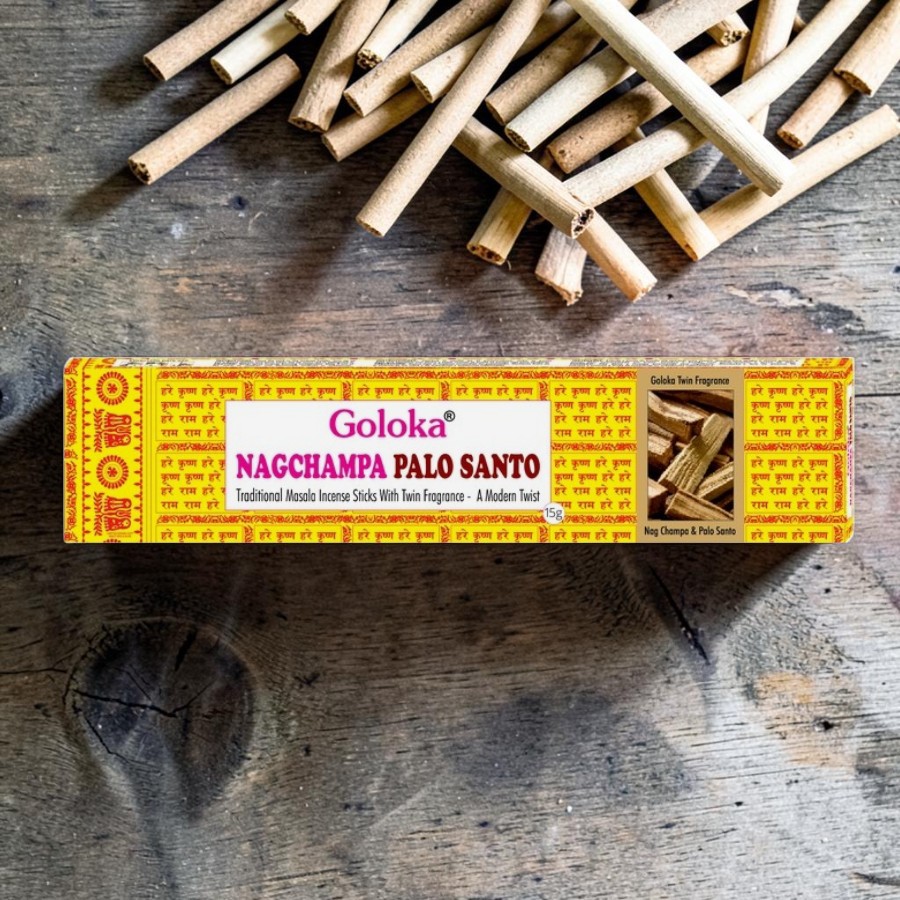 Goloka Nag Champa & Palo Santo különleges kiadás prémium füstölő