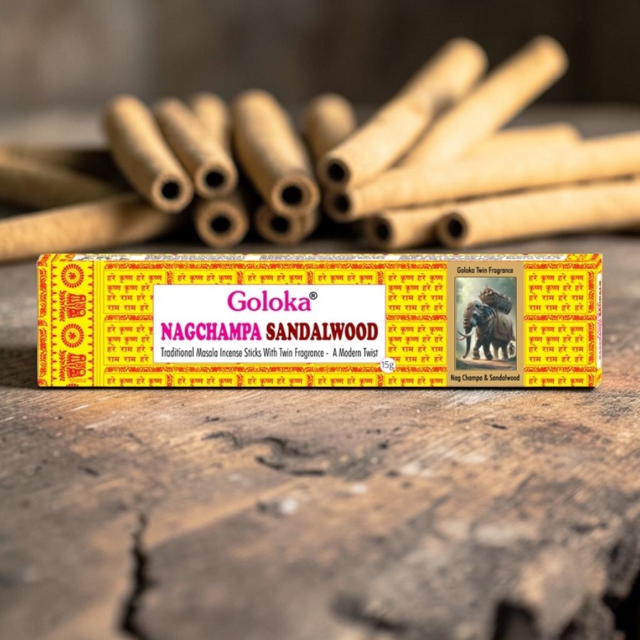 Goloka Nag Champa & Szantálfa különleges kiadás prémium füstölő